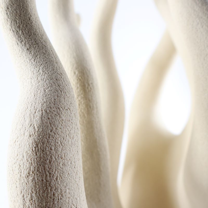 Arbre vivant sculpture céramique duo tendresse dialogue formes dansantes Gaëlle Monnerie